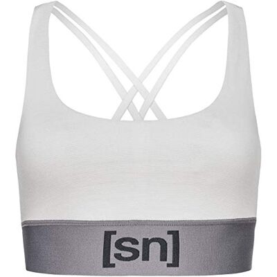 SNW008870K61XS super.natural Damski top sportowy, z wełny merynosów, W MOTION TOP, rozmiar: XS, kolor: jasnoszary SNW008870K61XS super.natural Damski top sportowy, z wełny merynosów, W MOTION TOP, rozmiar: XS, kolor: jasnoszary