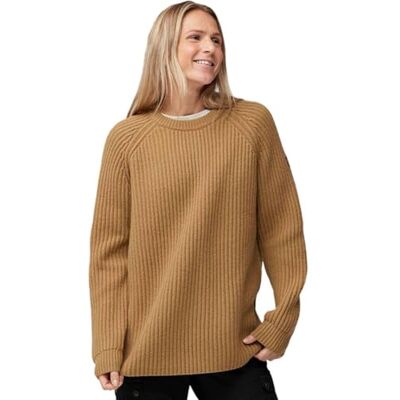 F14600183 FJALLRAVEN 14600183-232 Övik Rib Sweater W damska długa bluza z dzianiny Buckwheat Brown, rozmiar XL F14600183 FJALLRAVEN 14600183-232 Övik Rib Sweater W damska długa bluza z dzianiny Buckwheat Brown, rozmiar XL
