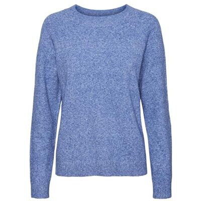 10201022 Vero Moda Vmdoffy Ls O-neck Blouse Ga Noos Sweter Kobiety, Surf The Web/Detail:melange, M 10201022 Vero Moda Vmdoffy Ls O-neck Blouse Ga Noos Sweter Kobiety, Surf The Web/Detail:melange, M