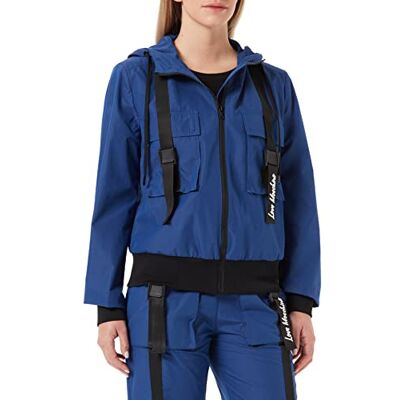 W H 793 80 T 245A Love Moschino Damska kurtka z kapturem, NIEBIESKI, 44 W H 793 80 T 245A Love Moschino Damska kurtka z kapturem, NIEBIESKI, 44
