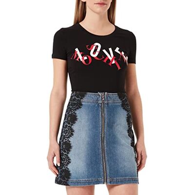 W G F06 01 T 257A Love Moschino Damska mini spódnica, szary, 40 W G F06 01 T 257A Love Moschino Damska mini spódnica, szary, 40