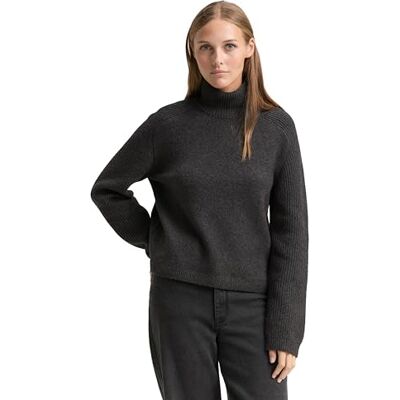 1049063 TOM TAILOR Denim Sweter damski, 10522 Shale Grey Melange, XL 1049063 TOM TAILOR Denim Sweter damski, 10522 Shale Grey Melange, XL