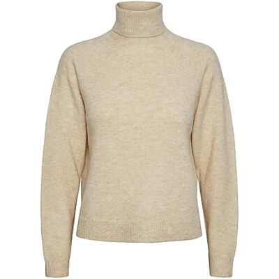 17139792 Bestseller A/S Damski kardigan Pcjuliana Ls Rollneck Knit Noos Bc, whitecap gray, S 17139792 Bestseller A/S Damski kardigan Pcjuliana Ls Rollneck Knit Noos Bc, whitecap gray, S