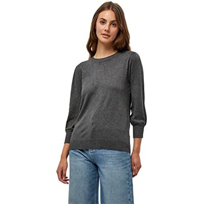 MI3422 Minus33 Damski sweter Mersin Knit Tee, ciemnoszary melanż, XXL MI3422 Minus33 Damski sweter Mersin Knit Tee, ciemnoszary melanż, XXL