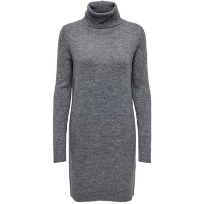 JDY3649004000002 JdY Damska sukienka z dzianiny Jdyelanor L/S Cowlneck KNT Noos, ciemnoszary melanż, XS JDY3649004000002 JdY Damska sukienka z dzianiny Jdyelanor L/S Cowlneck KNT Noos, ciemnoszary melanż, XS