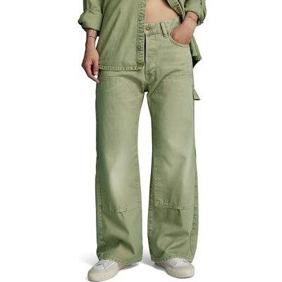 D24354 G-STAR RAW Damskie dżinsy Bowey 3D Carpenter Loose, Zielony (Sun Faded Sage Gd -d491-g552), 24W / 32L D24354 G-STAR RAW Damskie dżinsy Bowey 3D Carpenter Loose, Zielony (Sun Faded Sage Gd -d491-g552), 24W / 32L