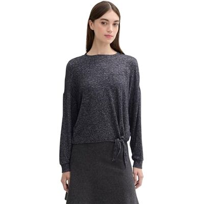 1043069 TOM TAILOR Denim Damska koszulka z długim rękawem, 10522 Shale Grey Melange, S 1043069 TOM TAILOR Denim Damska koszulka z długim rękawem, 10522 Shale Grey Melange, S