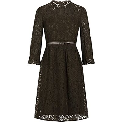 57058 ApartFashion Damska sukienka koronkowa, ciemny khaki, normalna 57058 ApartFashion Damska sukienka koronkowa, ciemny khaki, normalna