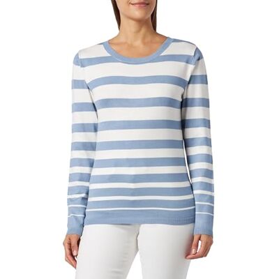 15428545-JA03 Jalene Damski sweter z dzianiny , niebieski denim wełniany biały, S, Denimowy, biały wełna, S 15428545-JA03 Jalene Damski sweter z dzianiny , niebieski denim wełniany biały, S, Denimowy, biały wełna, S
