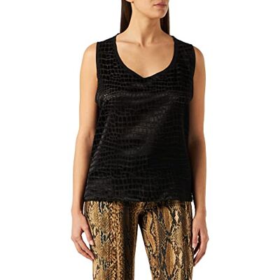 S02NL0040N39751 Just Cavalli Bluza damska Canottiera, 900s czarny wariant, 42 S02NL0040N39751 Just Cavalli Bluza damska Canottiera, 900s czarny wariant, 42