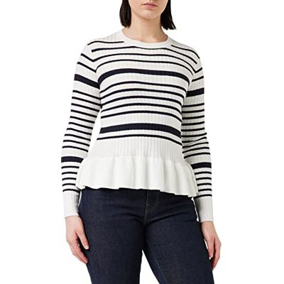 78UAJ French Connection Damski sweter Onna Breton, letni biały/morski, XL, Lato biały/morski, XL 78UAJ French Connection Damski sweter Onna Breton, letni biały/morski, XL, Lato biały/morski, XL