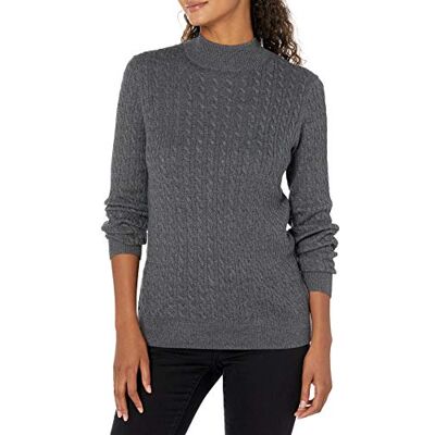 AE-W-FW20-SWT-111-Grey-XX-Large Amazon Essentials Damski klasyczny krój, lekki sweter z długim rękawem, grafitowy wrzos, XXL AE-W-FW20-SWT-111-Grey-XX-Large Amazon Essentials Damski klasyczny krój, lekki sweter z długim rękawem, grafitowy wrzos, XXL