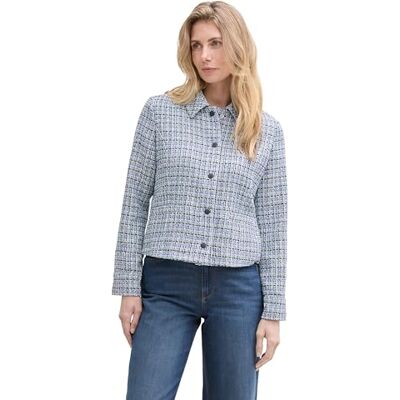 1045270 TOM TAILOR Damska marynarka, 37498 Blue Boucle Structure, 38 1045270 TOM TAILOR Damska marynarka, 37498 Blue Boucle Structure, 38