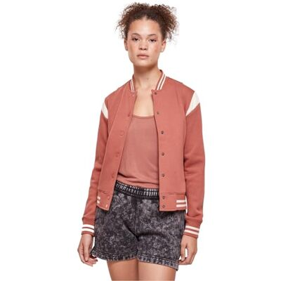 TB2618 Urban Classics Damska bluza 2-tone College, kurtka College, dost?pna w rozmiarach od XS do 5XL, terakota/bia?y piasek, 4XL TB2618 Urban Classics Damska bluza 2-tone College, kurtka College, dost?pna w rozmiarach od XS do 5XL, terakota/bia?y piasek, 4XL