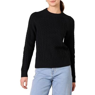 AEW30278F23_Black Amazon Essentials Sweter damski, czarny, XXL AEW30278F23_Black Amazon Essentials Sweter damski, czarny, XXL