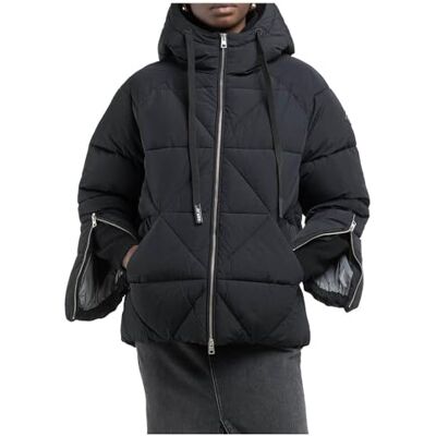 W7859 .000.84982 Replay Damska kurtka zimowa, 098 BLACK, L W7859 .000.84982 Replay Damska kurtka zimowa, 098 BLACK, L