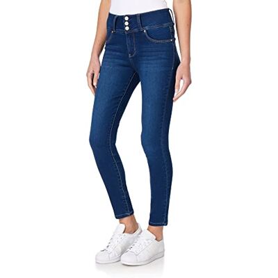 WFM10481P-Z196-22 WallFlower Damskie dżinsy z wysokim stanem Instasoft Sassy Skinny Jeans, Riverton, 22 Plus WFM10481P-Z196-22 WallFlower Damskie dżinsy z wysokim stanem Instasoft Sassy Skinny Jeans, Riverton, 22 Plus