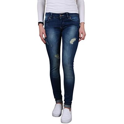 TE-D-JEA007-Blau Toni Ellen Damskie spodnie jeansowe Life Style, niebieski (niebieski), 33W / 30L TE-D-JEA007-Blau Toni Ellen Damskie spodnie jeansowe Life Style, niebieski (niebieski), 33W / 30L