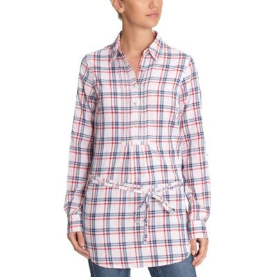 THIRZA CHK TUNIC LS T3_1M80126744 Tommy Hilfiger Bluzka damska, w kratkę , Wielokolorowy (696_signal red/Multi), 36 THIRZA CHK TUNIC LS T3_1M80126744 Tommy Hilfiger Bluzka damska, w kratkę , Wielokolorowy (696_signal red/Multi), 36