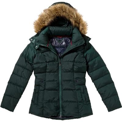 NEW MAINE JKT / 1M87616097 Tommy Hilfiger Kurtka damska, New Maine JKT/1M87616097, Zielony (303 Darkest Spruce), 44 NEW MAINE JKT / 1M87616097 Tommy Hilfiger Kurtka damska, New Maine JKT/1M87616097, Zielony (303 Darkest Spruce), 44