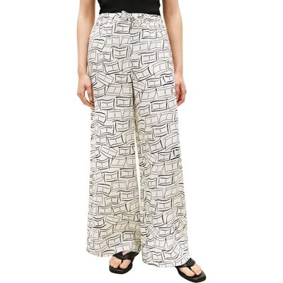 WW0WW489700LCL Tommy Hilfiger Ess Linen Pull on Pants Ww0ww48970 Inne spodnie, biały (mała perkalowa flaga piór), L Kobiety WW0WW489700LCL Tommy Hilfiger Ess Linen Pull on Pants Ww0ww48970 Inne spodnie, biały (mała perkalowa flaga piór), L Kobiety