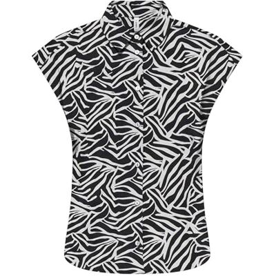 15352509-4818763 Onlnova Life Vis S/S Clay Shirt AOP, czarny, M 15352509-4818763 Onlnova Life Vis S/S Clay Shirt AOP, czarny, M