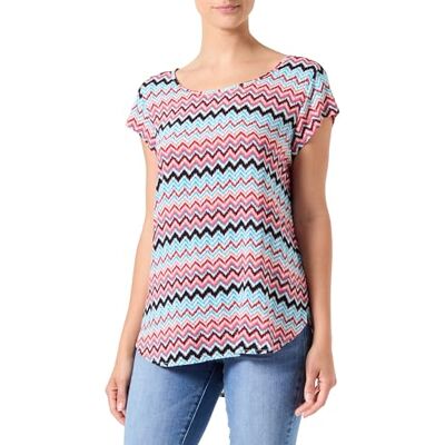15222174 ONLY Onlnova Life Vis S/S Top AOP damska bluzka z krótkim rękawem, Rosa, 36 15222174 ONLY Onlnova Life Vis S/S Top AOP damska bluzka z krótkim rękawem, Rosa, 36