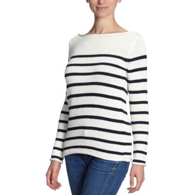 1M87602102 Tommy Hilfiger Sweter damski / Fairfield STP Boat Neck SWTR, Wielokolorowy (Essex Ivory/Midnight), 38 1M87602102 Tommy Hilfiger Sweter damski / Fairfield STP Boat Neck SWTR, Wielokolorowy (Essex Ivory/Midnight), 38