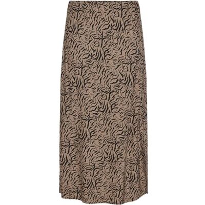 17150981 PIECES Damska spódnica Pcnova Hw Long Skirt Noos Bc Rock, szarobrązowy szary/aop: zebra, L 17150981 PIECES Damska spódnica Pcnova Hw Long Skirt Noos Bc Rock, szarobrązowy szary/aop: zebra, L