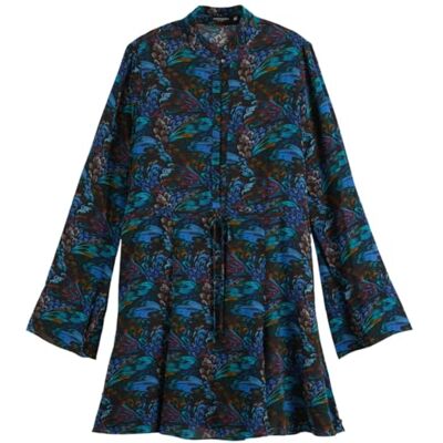 UFU00966T Scotch & Soda Sukienka mini z długim rękawem, Bażant U023, 66 UFU00966T Scotch & Soda Sukienka mini z długim rękawem, Bażant U023, 66