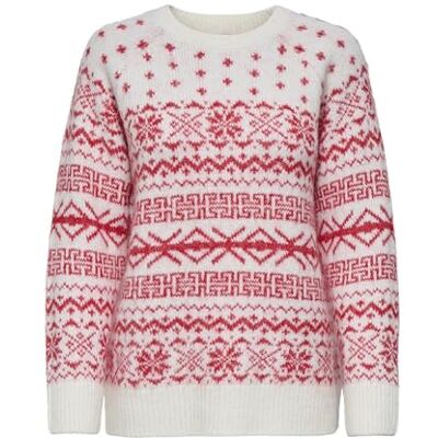 15354824-4822535 ONLY Damskie Onlxmas Nordic LS O-Neck KNT, Cloud Dancer, L, Tancerz w chmurze, L 15354824-4822535 ONLY Damskie Onlxmas Nordic LS O-Neck KNT, Cloud Dancer, L, Tancerz w chmurze, L