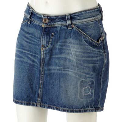 Tommy Jeans Damska spódnica o linii A, Niebieski (Warwick Used), 34 Tommy Jeans Damska spódnica o linii A, Niebieski (Warwick Used), 34