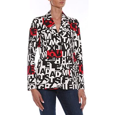 W I 816 00 S 3725 Love Moschino Marynarka damska, Let.ner-bco-ros, 38 W I 816 00 S 3725 Love Moschino Marynarka damska, Let.ner-bco-ros, 38