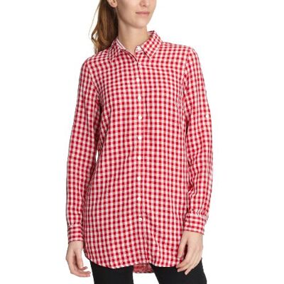 1M80126703 Tommy Hilfiger Bluzka damska, w kratkę Tonia Gingham Boyfriend Shirt LS B1_, Czerwony (696_signal red/Classic White), 44 1M80126703 Tommy Hilfiger Bluzka damska, w kratkę Tonia Gingham Boyfriend Shirt LS B1_, Czerwony (696_signal red/Classic White), 44