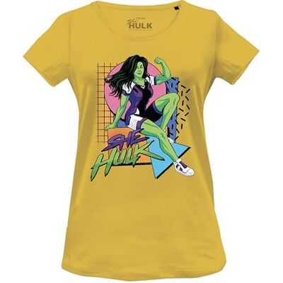 WOSHEHUTS006 Marvel T-Shirt, Żółty, L Kobiety, Żółty, L WOSHEHUTS006 Marvel T-Shirt, Żółty, L Kobiety, Żółty, L