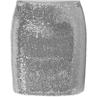15357339-4850596 ONLY ONLSIMONE spódnica damska krótka spódnica, Silver, XS 15357339-4850596 ONLY ONLSIMONE spódnica damska krótka spódnica, Silver, XS