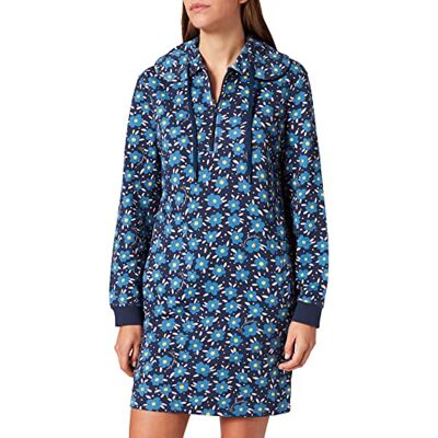W 5 C38 00 M 4305 Love Moschino Damska bluza z kapturem z długim rękawem, Fiori Fond.blu, 48 W 5 C38 00 M 4305 Love Moschino Damska bluza z kapturem z długim rękawem, Fiori Fond.blu, 48
