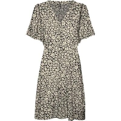 10292845-4522078 Vero Moda Vmalba Ss Short Dress WVN Ga Noos, czarny, S 10292845-4522078 Vero Moda Vmalba Ss Short Dress WVN Ga Noos, czarny, S