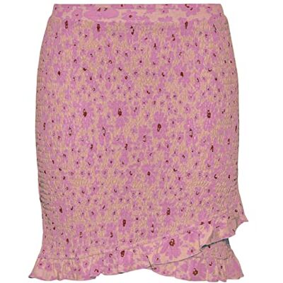 17138126 PIECES PCTAYLIN HW Skirt, Tropical Peach/Aop: pink Flower, L 17138126 PIECES PCTAYLIN HW Skirt, Tropical Peach/Aop: pink Flower, L