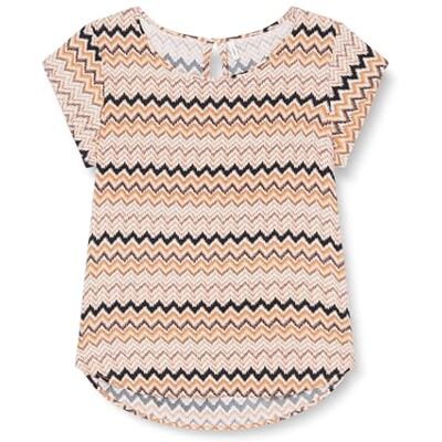 15222174 ONLY Onlnova Life Vis S/S Top AOP damska bluzka z krótkim rękawem, żółty, 38 15222174 ONLY Onlnova Life Vis S/S Top AOP damska bluzka z krótkim rękawem, żółty, 38