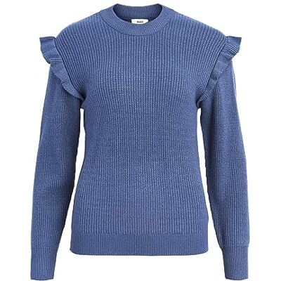 23039233 Object Damski sweter OBJMALENA L/S Ruffle NOOS, Bijou Blue/Szczegóły: melanż, XS, Bijou Blue/Szczegóły: melanż, XS 23039233 Object Damski sweter OBJMALENA L/S Ruffle NOOS, Bijou Blue/Szczegóły: melanż, XS, Bijou Blue/Szczegóły: melanż, XS