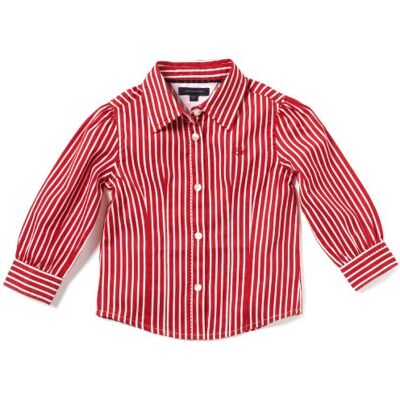 Tommy Hilfiger Bluzka Laurel Mini gJ50124657 l/s Bluzka dziewczęca, Czerwony Czerwony, 6 miesi?cy Tommy Hilfiger Bluzka Laurel Mini gJ50124657 l/s Bluzka dziewczęca, Czerwony Czerwony, 6 miesi?cy