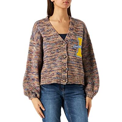 W S 00H 11 X A117 Love Moschino Damski kardigan z długim rękawem w mieszance wełny z Maxi L i Embroidery Jacket, 4047-Camello, 44 W S 00H 11 X A117 Love Moschino Damski kardigan z długim rękawem w mieszance wełny z Maxi L i Embroidery Jacket, 4047-Camello, 44