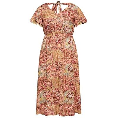 15827048-TO01 TOORE Sukienka damska z nadrukiem Paisley , bordowa, wielokolorowa, XXL, Sukienka z nadrukiem paisley, XXL 15827048-TO01 TOORE Sukienka damska z nadrukiem Paisley , bordowa, wielokolorowa, XXL, Sukienka z nadrukiem paisley, XXL