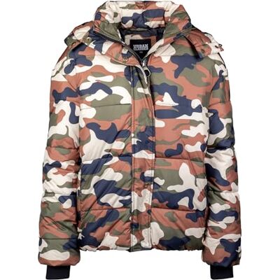 TB2379-01456 Urban Classics Damska kurtka puchowa Camouflage kurtka zimowa Ladies Boyfriend Camo Puffer Jacket, wielokolorowy (Rustica 01456), M TB2379-01456 Urban Classics Damska kurtka puchowa Camouflage kurtka zimowa Ladies Boyfriend Camo Puffer Jacket, wielokolorowy (Rustica 01456), M