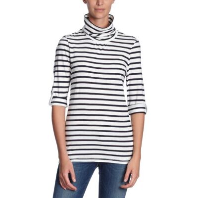 1M87601968 / KEYWEST STP T-NK Tommy Hilfiger Damska koszulka/T-shirt , Wielokolorowy (Snow White/Midnight), 34 1M87601968 / KEYWEST STP T-NK Tommy Hilfiger Damska koszulka/T-shirt , Wielokolorowy (Snow White/Midnight), 34