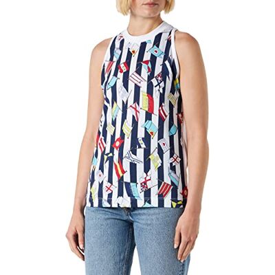 W 4 H96 01 M 3876 Love Moschino Women's Sleveeless T-Shirt, Optical White, 40, optical white, 40 W 4 H96 01 M 3876 Love Moschino Women's Sleveeless T-Shirt, Optical White, 40, optical white, 40