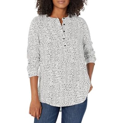 AE1817652-BrwnL-Small Amazon Essentials Damska bluzka z długim rękawem, lampart S AE1817652-BrwnL-Small Amazon Essentials Damska bluzka z długim rękawem, lampart S