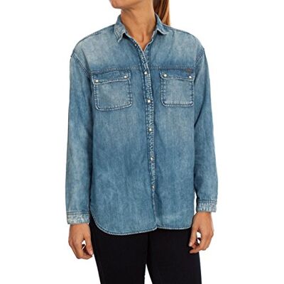 PL301596-Indigo Pepe Jeans Koszula damska monica, dżinsowy, M PL301596-Indigo Pepe Jeans Koszula damska monica, dżinsowy, M