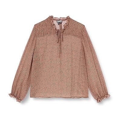37330996 TILDEN Bluzka damska, Brązowy, wełniany biały, XL 37330996 TILDEN Bluzka damska, Brązowy, wełniany biały, XL